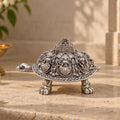 Silver Plated Ashtalakshmi Tortoise Idol | 999 Silver with 5-Year Warranty