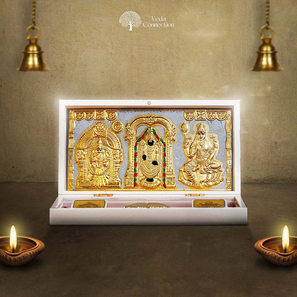 Balaji Pocket Temple Mandir 24 Karat Gold Plated