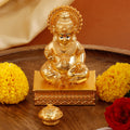 Gold Plated Kuber Ji Idol – 3.5 Inch | Wealth & Prosperity Symbol for Home & Office