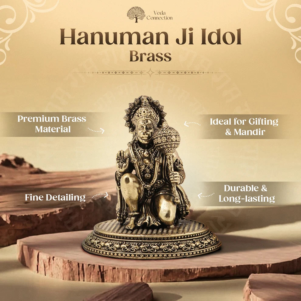 Brass Hanuman Ji Idol