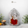 999 Silver Plated Ganesh Ji Lalbaugcha Raja Idol – 3 Inch