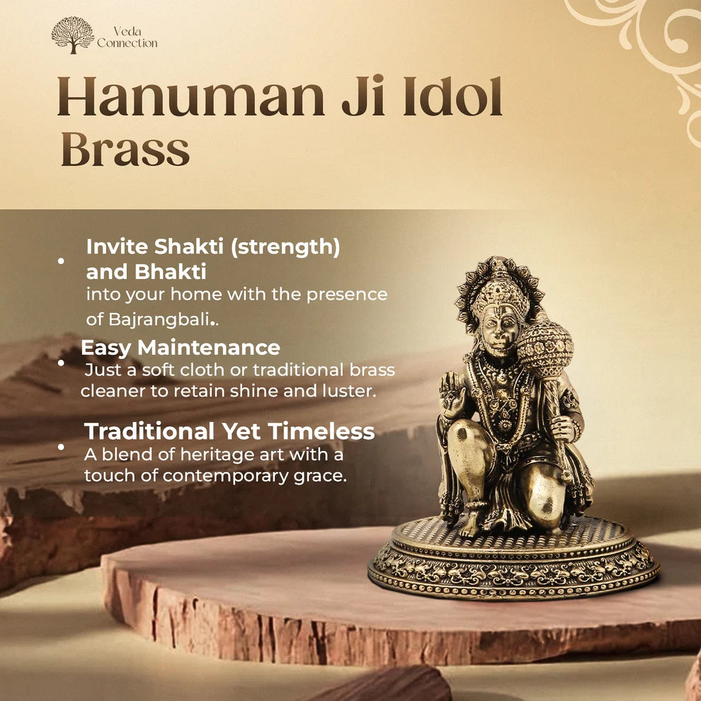 Brass Hanuman Ji Idol