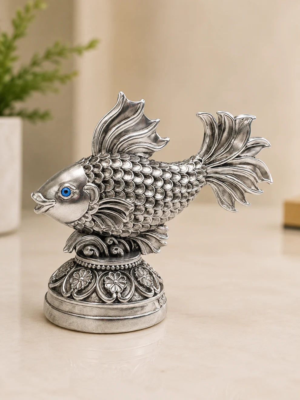 Silver Plated Fish for Prosperity & Good Luck | Premium Vastu Fish